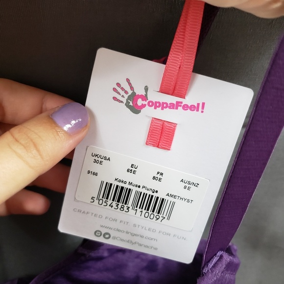 Cleo by Panache Koko Muse Plunge Amethyst UK 30F - Picture 2 of 2